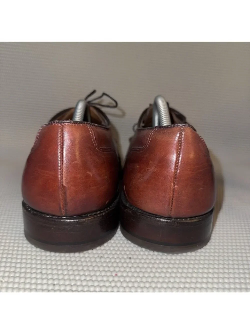 Allen Edmonds Bradley Brown Leather Apron Toe Derby Dress Shoes Men’s Size 10.5D
